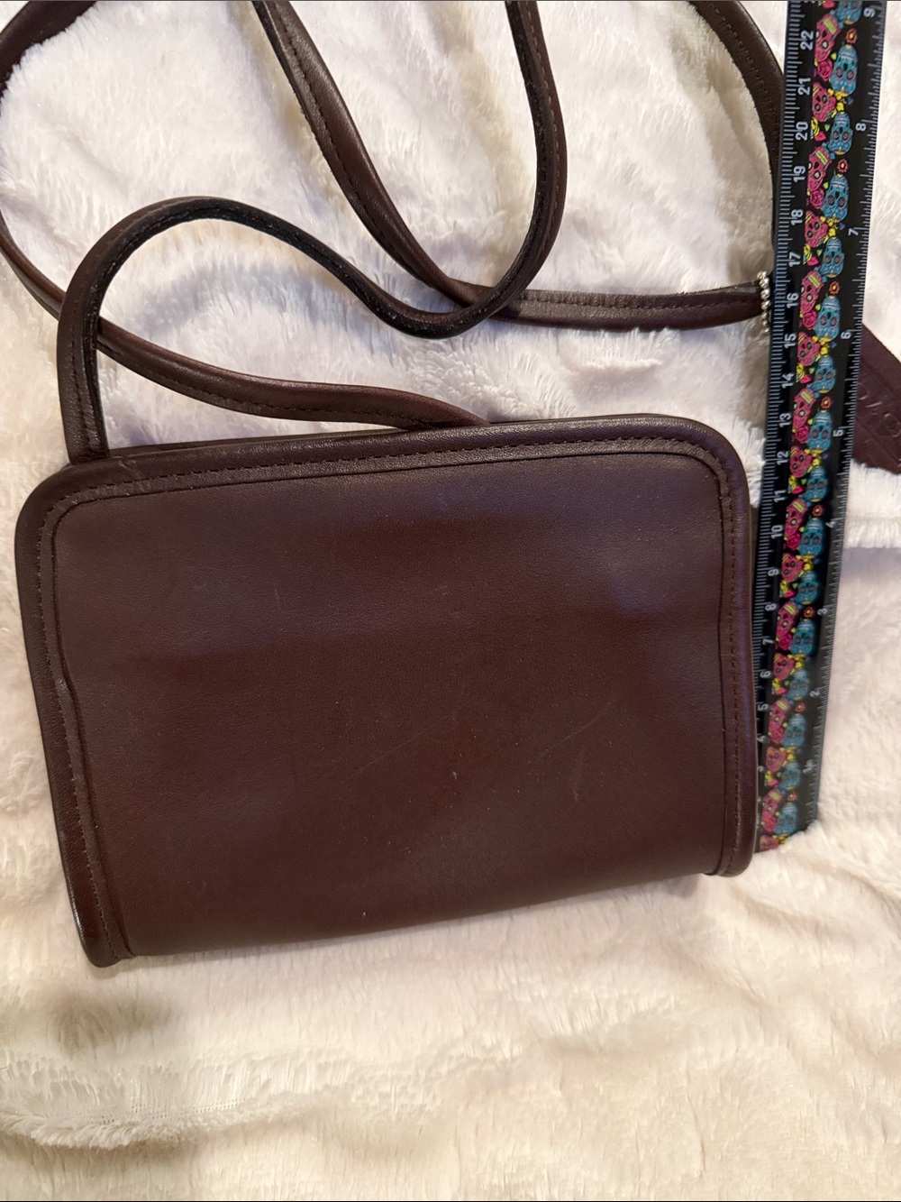 Coach Dark Brown Leather Messenger Crossbody - Picture 4 of 7